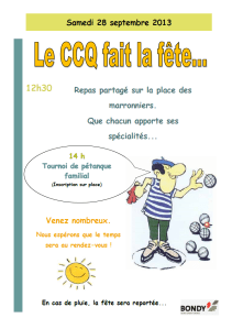 fête CCQ 2013