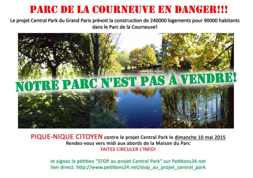La mobilisation contre le Central Park de la Courneuve prend forme  – RDV le 10&nbsp;mai