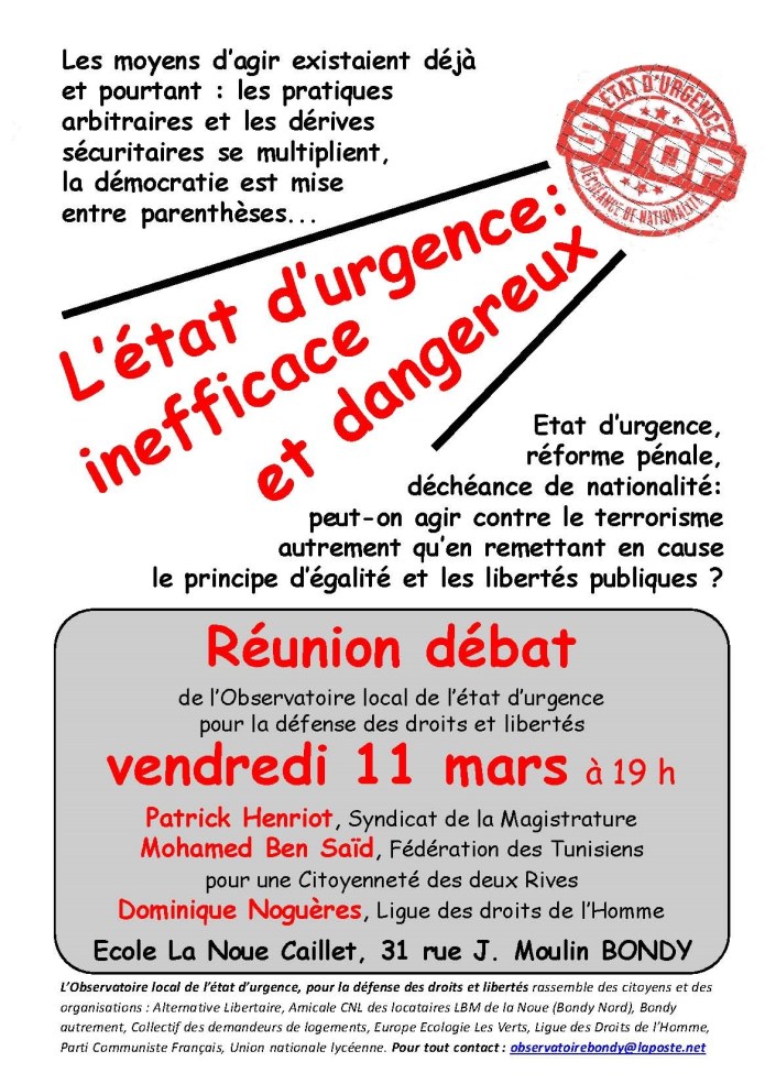 Etat urgence