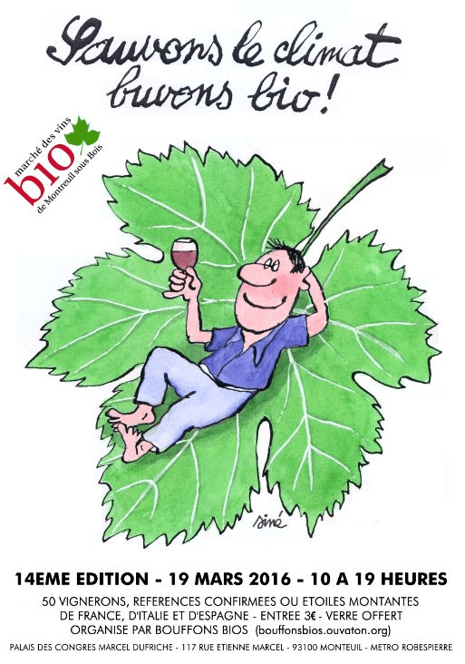 QUATORZIEME EDITION DU MARCHE DES VINS BIO DE MONTREUIL-SOUS-BOIS